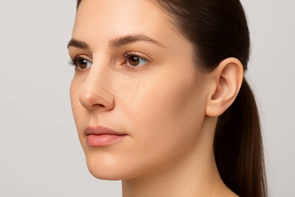 مدت زمان چسب زدن بینی