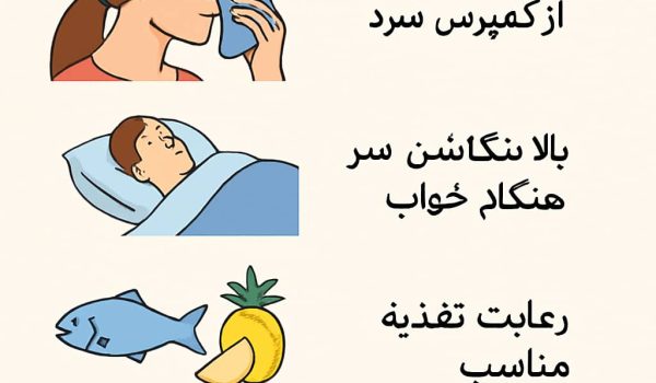 کاهش ورم بینی