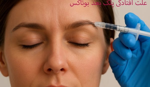 علت افتادگی پلک بعد بوتاکس