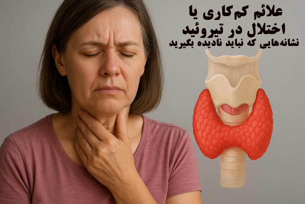 علائم کم‌کاری یا اختلال در تیروئید؛ نشانه‌هایی که نباید نادیده بگیرید