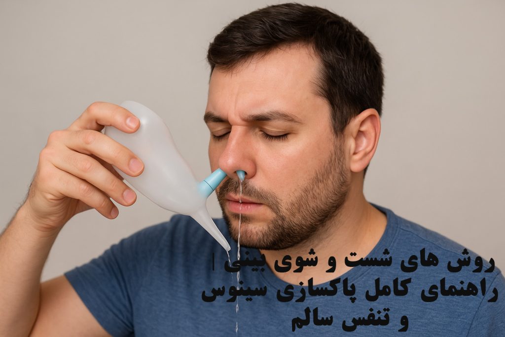 روش های شست و شوی بینی | راهنمای کامل پاکسازی سینوس و تنفس سالم